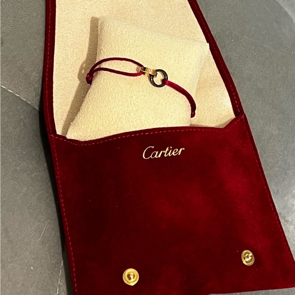 Cartier Love Bracelet 18k Rose Gold & Diamonds Adjustable Cord Bracelet - Picture 8 of 14